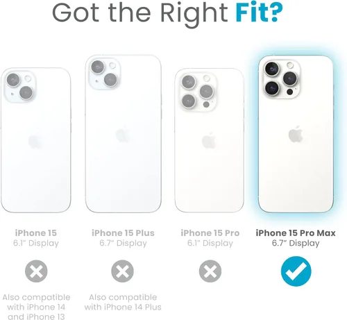 Vista 2 de Speck Funda para iPhone 15 Pro Max – ClickLock con bloqueo antideslizante, diseñada para MagSafe, agarre de protección contra caídas, resistente a