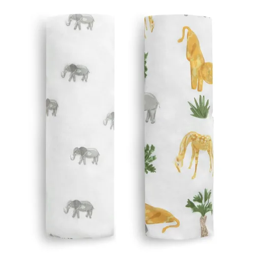 Vista 7 de Delta Children babyGap TrueSleep - Sábanas ajustables para cuna y niños pequeños (paquete de 2 unidades), diseño de amigos de safari (paquete de 2)