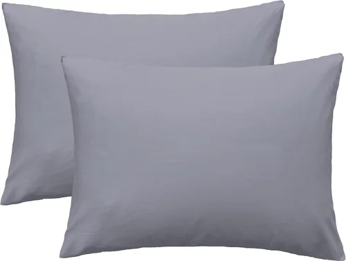 Vista 9 de iMaylex Fundas de almohada suaves 100% algodón egipcio con cierre de cremallera, acogedoras y ligeras, juego de 2, albaricoque, estándar, 20 x 26