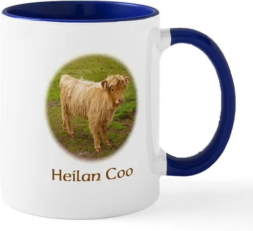 Vista 20 de CafePress Heilan Coo (Highland Cow) Taza de café de cerámica de 11 oz (11.0 fl oz)