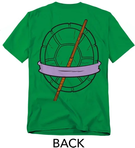 Vista 3 de TMNT - Camiseta unisex para adultos con estampado frontal y trasero clásico Donatello