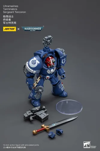 Vista 7 de JoyToy Warhammer 40K: Ultramarines Terminators SGT. Terconon Figura de acción a escala 1:18