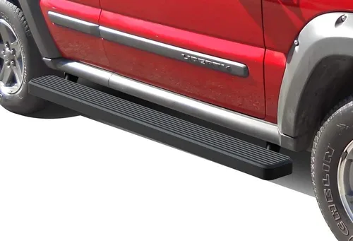 Vista 12 de APS Estribos de 6 pulgadas, color negro mate, compatibles con Jeep Liberty 2002-2007 de 4 puertas