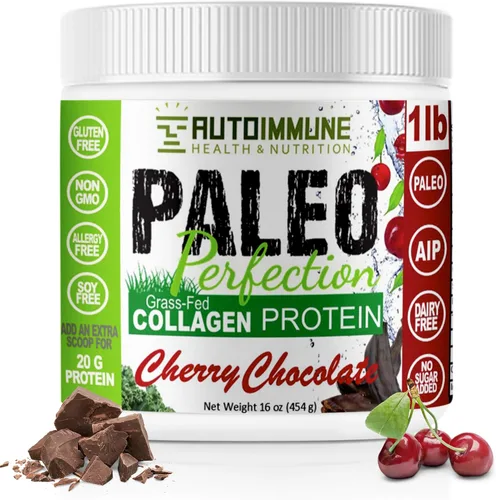 Vista 16 de Autoimmune - Polvo de proteína de colágeno sin estevia, sin OMG, colágeno en polvo para mujeres con fibra de manzana, brócoli y zanahoria, paleo