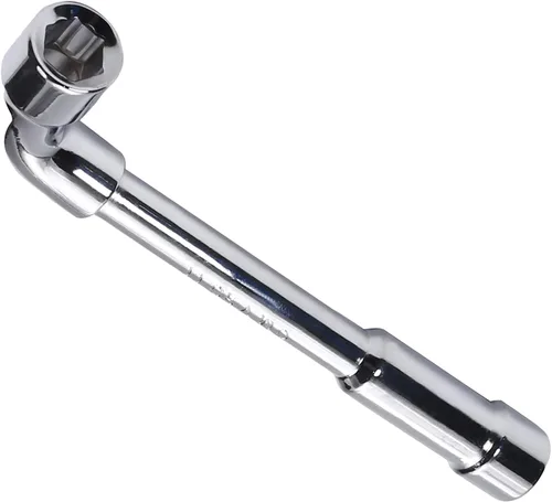 Vista 4 de Auniwaig Llave hexagonal métrica en forma de L de 0.236 in, acero al cromo vanadio, codo de espejo cromado, soporte de broca de doble cabeza