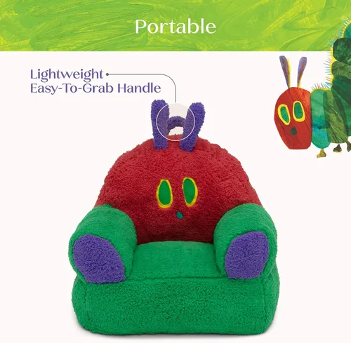 Vista 6 de Delta Children – Mundo de Eric Carle, Silla Cozee Buddy de La Oruga Muy Hambrienta Coches