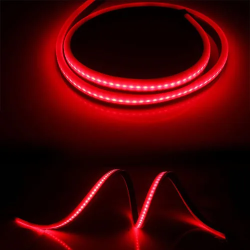 Vista 5 de Keiurot Tira de luz LED de tercera luz de freno con señal de giro secuencial, luz de advertencia de doble flash, lámpara de luz de freno flexible