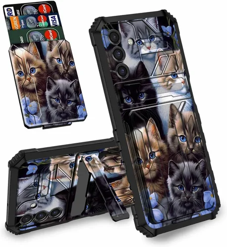 Vista 7 de Funda tipo cartera con versículo bíblico Salmo 46-5 para Samsung Galaxy A16 5G con ranura para tarjeta desmontable para ocultar tarjetas de crédito