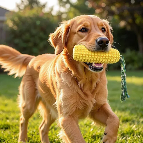 Vista 4 de Carllg Juguetes masticables para perros para masticadores agresivos, juguetes resistentes indestructibles para perros Durable Squeaky Interactive