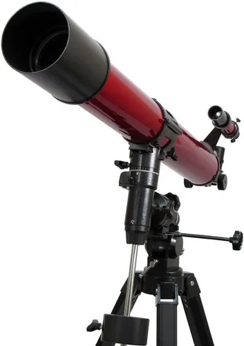 Vista 3 de Carson Red Planet - Telescopio refractor de 50-4.370 x 3.543 in con adaptador universal de digiscopio para smartphone para astronomía (RP-400SP)