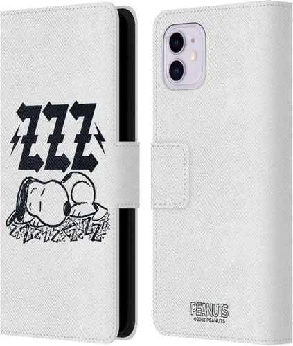 Vista 135 de Head Case Designs Funda de piel con licencia oficial de Peanuts Charlie Brown Good Grief Rock Tees compatible con Apple iPhone 11 Charlie Brown Buen