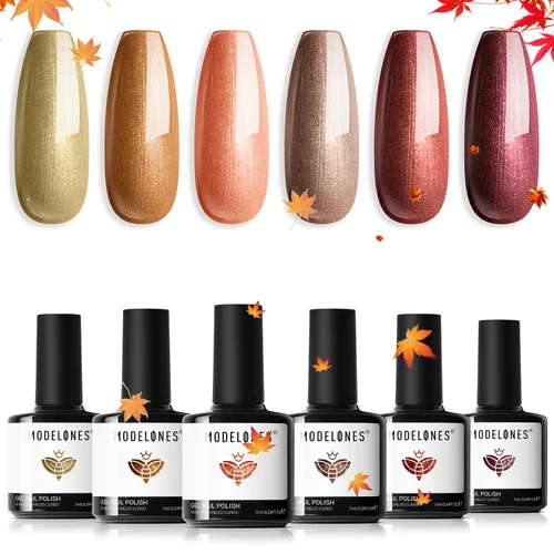 Vista 43 de Modelones - Juego de esmaltes de gel transparente, capa base de gel superior, sin limpieza, 0.5 onzas líquidas Un conjunto claro