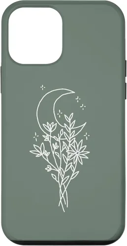 Vista 16 de Funda botánica de flores silvestres para iPhone 16 verde salvia