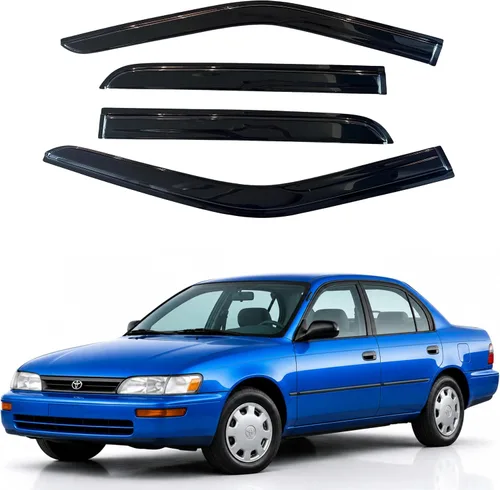 Vista 115 de Visera de ventana IG para Ford Focus Sedán y Hatchback 2012-2018, Protector de ventana lateral para lluvia y viento estilo Mugen, extra duradero