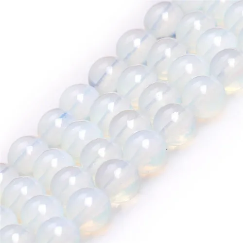 Vista 10 de Cuentas redondas africanas de turquesa natural de 4 mm para hacer joyas, piedras preciosas naturales, hebra semipreciosa, 15 pulgadas