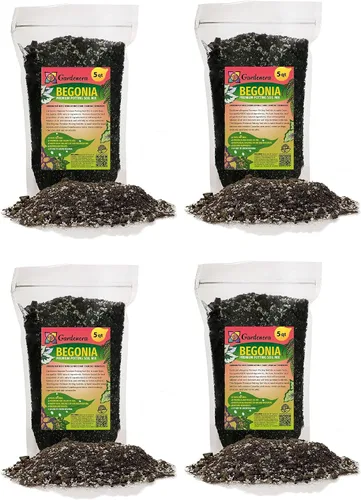 Vista 5 de Eleva tu begonia con la mezcla orgánica de tierra de Gardenera - Cultiva flores más saludables y vibrantes - 1 cuarto de galón