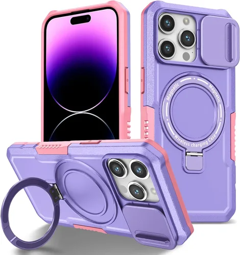 Vista 94 de Funda magnética para iPhone 11, soporte de anillo con ventana corrediza, funda protectora mate a prueba de golpes para iPhone 11 6.1, fundas