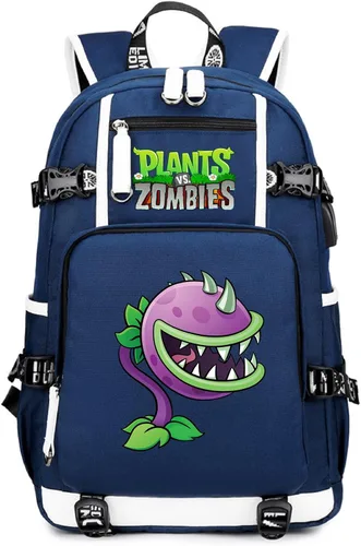 Vista 12 de ISaikoy Game Plants vs. Zombies - Mochila de hombro para libros, mochila escolar, color 1