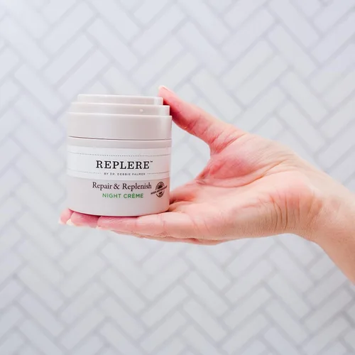 Vista 4 de Replere - Repara y repone la crema de noche hidratante natural - Reduce las arrugas, las manchas oscuras y las líneas finas -1.7 onzas