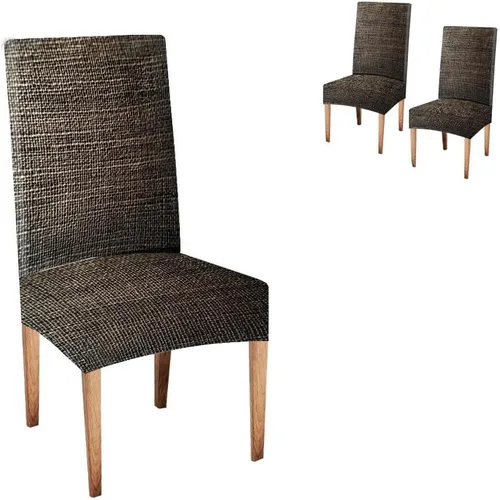 Vista 112 de TOMWISH Juego de 2 fundas para sillas de comedor, color turquesa y gris, fundas elásticas para sillas Parsons, de elastano, lavables, protectores