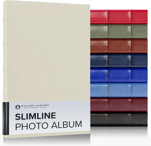 Vista 9 de Gallery Leather Álbum de fotos de 4 x 6 pulgadas, álbum de fotos con 3 anillas, 60 páginas para 120 fotos, rellenable, puede adaptarse a fotos de 4