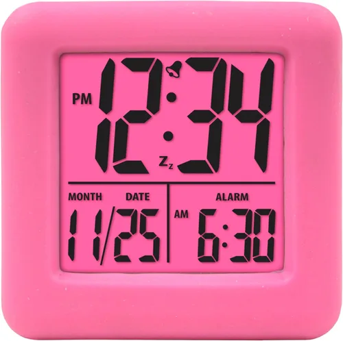 Vista 10 de Equity 70913 Reloj despertador digital de silicona azul con retroiluminación bajo demanda