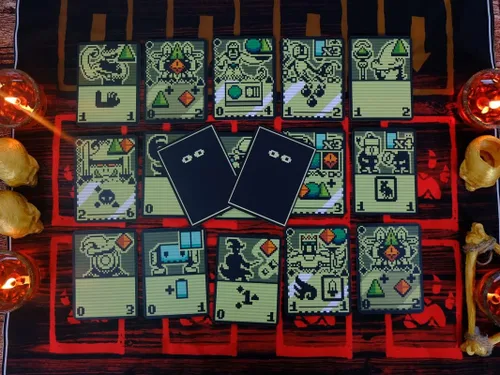 Vista 4 de Juego de cartas de inscryption con 255 cartas laminadas Totalmente elegible para juego de 2 jugadores