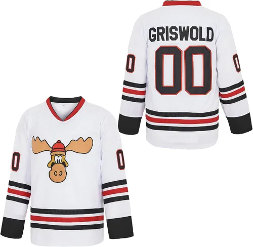 Vista 4 de PERC30 Camisetas de hockey #00 Película para hombres con letras y números cosidos S-4XL Negro