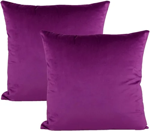 Vista 4 de VAKADO Juego de 2 fundas de almohada de terciopelo beige crema de 16 x 16 pulgadas, fundas de cojín cuadradas suaves y sólidas, decoración del hogar