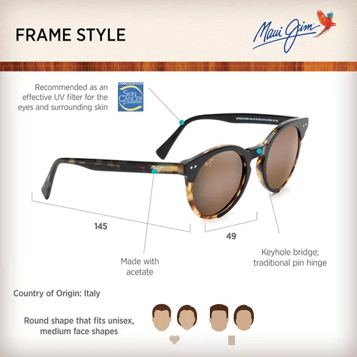 Vista 6 de Maui Jim Gafas de sol clásicas polarizadas para hombre y mujer