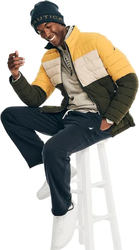 Vista 40 de Chaqueta Nautica de hombres elastizada Reversible peso medio