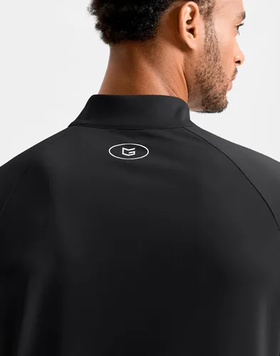 Vista 5 de G Gradual Camisetas deportivas de manga larga con cremallera de un cuarto Negro