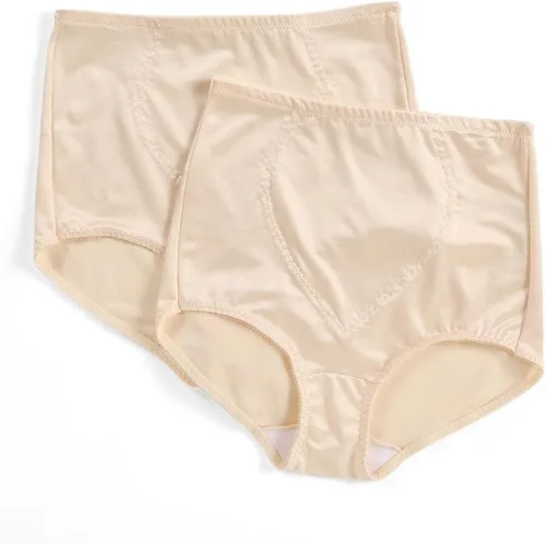 Vista 11 de Bali bragas moldeadoras de control firme para mujer, paquete de calzoncillos moldeadores con control de abdomen, paquete de 2 unidades Negro