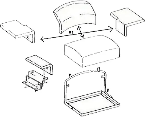Vista 6 de Juego de 4 cojines de asiento para John Deere 450D 455D 550 555A 555 se adapta a JD Dozer Lo