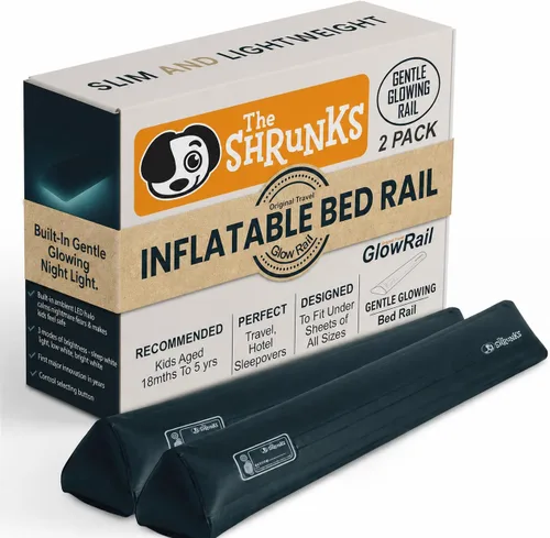 Vista 10 de Riel de cama de viaje – Parachoques de cama inflable para un sueño seguro y protección contra caídas Se adapta a camas individuales