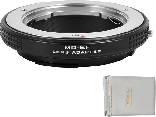 Vista 6 de PHOLSY - Adaptador de montaje de lente compatible con lente Nikon F a cámara Canon EF