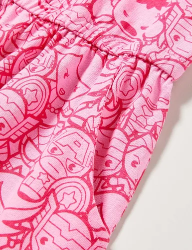 Vista 5 de Spotted Zebra Disney Marvel Star Wars Frozen Vestidos de manga corta para niñas princesas paquete de 2