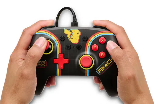 Vista 9 de PowerA Enhanced Wired Controller for Nintendo Switch - Pokémon Pikachu Arcade