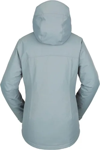 Vista 2 de Volcom Chaqueta con capucha Bolt para mujer, con aislamiento para snowboard y esquí, Negro