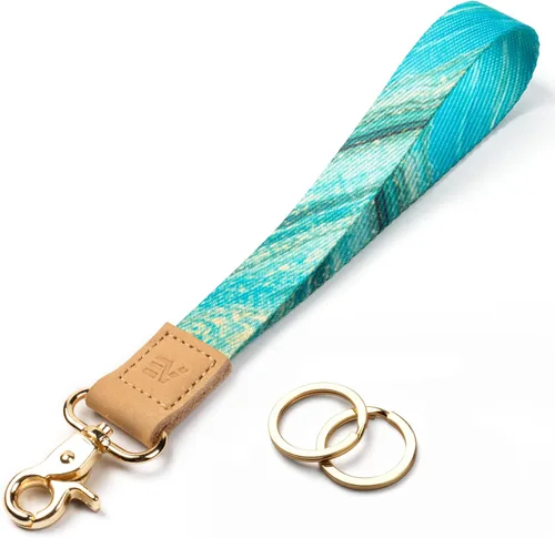 Vista 54 de EcoVision - Llaveros lindos con correa para llaves, llavero de muñeca para mujer, correa de insignia con 2 argollas para llaves