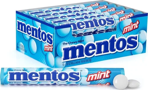 Vista 15 de Mentos Rollo de caramelo de menta masticable, canela, 14 piezas por rollo