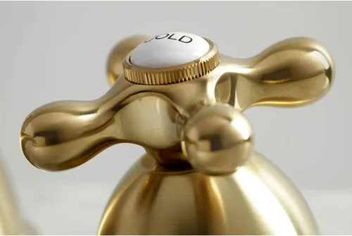 Vista 2 de Kingston Brass KS3967AX - Grifo de baño extendido de 8 pulgadas, latón cepillado