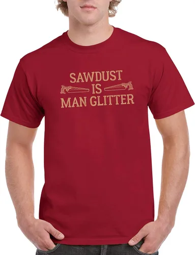 Vista 4 de Sawdust is Man Glitter - Camiseta divertida de carpintero para papá