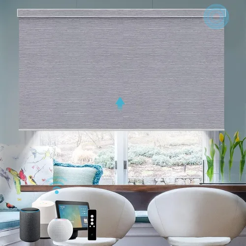 Vista 13 de SmartWings Persianas motorizadas con control remoto para ventanas, persianas enrollables Matter 100% opacas, automáticas, eléctricas inteligentes