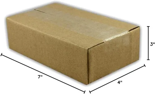 Vista 6 de 50 cajas de embalaje de cartón corrugado EcoSwift de 7 x 4 x 3 pulgadas, cajas de envío de mudanza, cajas de 7 x 4 x 3 pulgadas