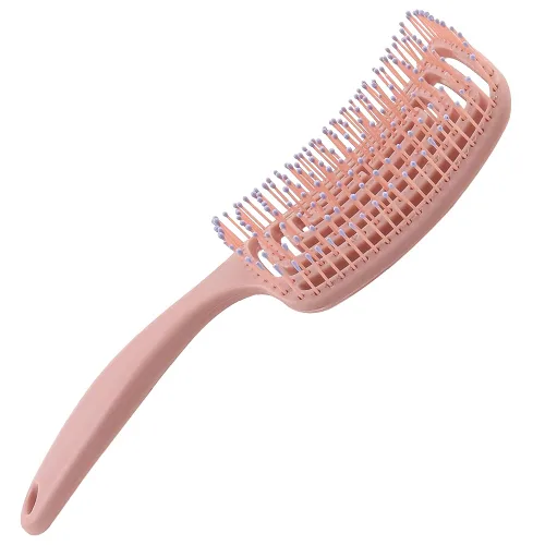 Vista 7 de Cepillo para desenredar en seco para cabello fino, grueso y rizado, cepillo de pelo curvado y ventilado para mujeres, hombres o niños, secado más