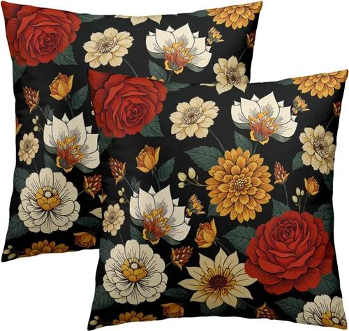 Vista 55 de Fundas de almohada marrón leopardo - 2 piezas Funda de almohada de guepardo 18x18 pulgadas Fundas de almohada de algodón con estampado de animales