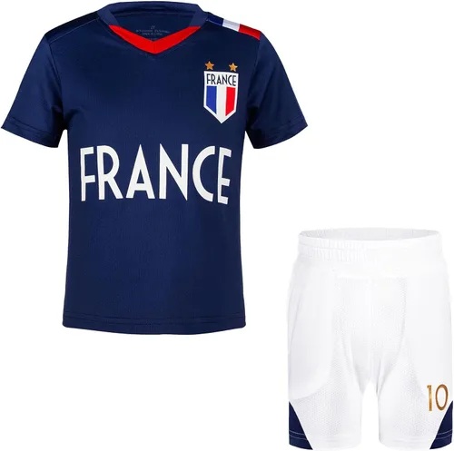 Vista 8 de Camisetas de fútbol para niños y niñas, tallas de 2 a 14 años, transpirables, trajes de entrenamiento de fútbol juvenil, regalos