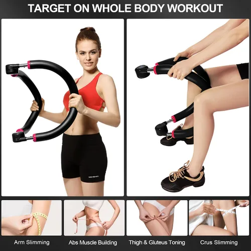 Vista 2 de Ab Machine,Equipo de entrenamiento abdominal,Máquina de sentarse para entrenamiento de estómago Adjustable Ab & Core Trainer For Men & Women Whole