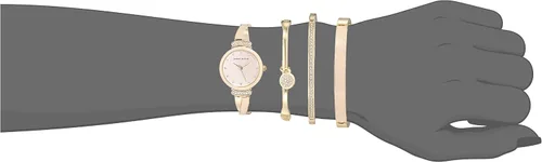 Vista 5 de Anne Klein Women's Premium Crystal Accented Bangle Watch Set